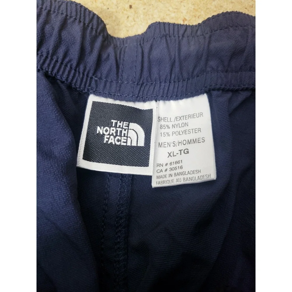 The North Face Shorts Mens Size XL Flat Front Navy Blue Zip‎ Pocket 34x7